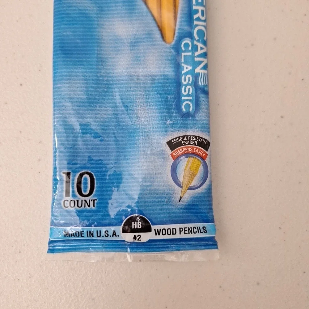 Vintage Paper Mate American NATURAL Wood Pencils 10 Count HB #2 USA NEW!